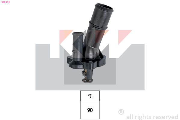 Termostat chladenia KW